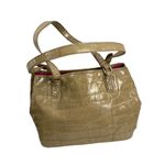 Gold/Tan embossed
Faux leather shoulder
Handbag Gold Photo 0