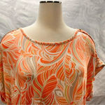 AUW  Orange Short Sleeve Blouse Size 2X Photo 5