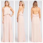 Show Me Your Mumu NWT  Heather halter maxi dress in dusty blush MEDIUM Photo 5