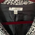 Susan Bristol  Vintage Ivory Black Leopard Print Tie Belt Jacket size Medium Photo 1