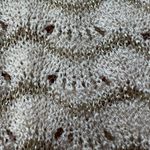 Lurex Cream/Metallic Gold Knit Cable Cardigan Photo 4