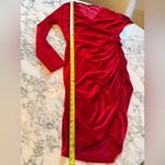 NWOT Guberry Elegant Red Velvet Wrap Dress Women’s Sz L Size L Photo 4