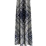 London Times Blue and White Patterned Maxi Dress Patterned Size 6 Wedding Guest Shower Boho Photo 1