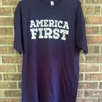 Jerzees  Blue and White Short Sleeve Tee Photo 0