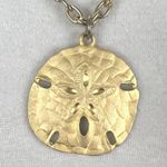 Vintage Hobe Gold Tone Chain Necklace with Sand Dollar Pendant Photo 1