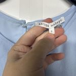 After Market Women's Baby Blue Ruffle Sleeve Blouse Top Size Small Photo 4