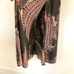 Free People  Womens Long Sleeve Plunge Neckline Double Slit Maxi Dress Size XS Photo 7