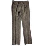 AEFFE Spa Narcisco Rodriguez Wool/Cotton Brown Tweed Pants Flat Front Sz 8 Photo 1