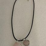 Rose Quartz Lock and Key Charm Necklace. NWOTT Cord is 17 1/2” Long with … Photo 0