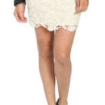 Wet Seal ✨ Cream Tiered Crochet Ultra-Mini Skirt✨ Photo 0