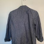 DKNY Cuffed Rolled Sleeve Blazer Chambray Blue Photo 9