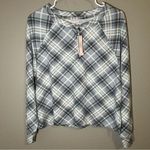 Victoria's Secret NEW Victoria’s Secret gray plaid loungewear thermal shirt women’s size XS Photo 0