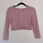 Victoria's Secret Victoria’s Secret Sport Long Sleeve Logo Crop NWT Medium Photo 2