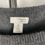 Halogen  Gray 100% Cashmere Knit Long Sleeve‎ Pullover Sweater Photo 1