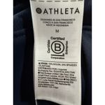 Athleta   Venice High Rise Track Stripe Wide Leg Pant, Granite Blue womens Medium Photo 5