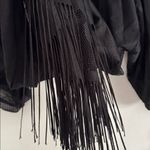 Umgee Black Fringe Kimono Cardigan EUC Photo 4