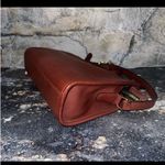 Coach Rare DBL CREED VINTAGE CARLYLE BAG MAHOGANY BRASS CROSSBODY BAG Photo 15