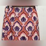 ZARA  Women’s Floral Patterned pleated zip front pants - Pink and Purple size 6 Photo 5