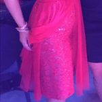 The Great BCBG red strapless Lace, Tulle and Sequin beautiful dress.  condition Photo 4