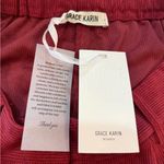 Grace Karin  Women's Wear in Rich Burgundy Corduroy Photo 6