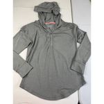 Patagonia ‎ Gray Activewear Hoodie Pullover 1/4 Zip Long Sleeve Women's L 12 Photo 3