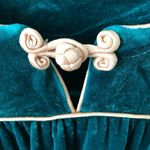 Vintage TOM BEZDUDA for Barad&Co, Saks Fifth Ave velvet home dress, green, S Green Size undefined Photo 6