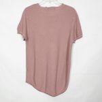 Hollister  Pink Short Sleeve Sweater Raw Neck Size Large Photo 5