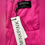NWT- MINK PINK SAMARA MINI DRESS, size Medium Fuschia color Photo 7