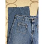 Old Navy  high rise baggy wide leg drapey denim front pockets jeans, size 16 Photo 2