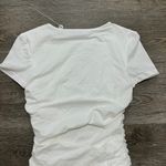 Tiger Mist Trinity Ruched Drawstring Mini Dress White Photo 13