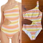 Solid & Striped Claudia Ribbed Side Cutout One Piece Swimsuit ~ Size Medium ππ Photo 9