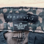 Sanctuary  Leopard Print Twill Pant in‎ Brown and Black, Size 28 Photo 3