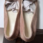 Tods Tan Suede Loafers with Silver Hardware Photo 4