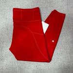 Lululemon Fast and Free High Rise Tights Leggings in Dark Red Size 14 NWT Photo 2