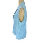 CMC Vintage Chambray 100% Cotton Blue vest sleeveless top‎ Small Size 4 Photo 3