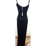 SKIMS  Women's Black Soft Lounge Cut Out Plunge Long Slip Dress NWT Size Small Photo 4