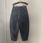 Ootdfash Vintage Style Gray Barrel Jeans – High Waist Tapered Denim Pants (M) Photo 3