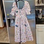 Hill House 💕💕 The Ophelia Midi Dress ~ Sea Creatures Lavender Medium Photo 12