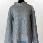 Soft Surroundings Sedona Grey Sequin Mock Neck Sweater Top Tunic Women's XL Wool Photo 0