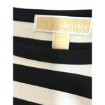 NWT Michael Kors Black White Striped Knit Shift Dress Size M Size M Photo 3