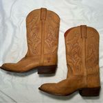 Frye vintage tan western cowboy pull on pointed toe boots women’s shoe size 7.5 Photo 5