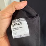 Pact black organic cotton shirt dress size medium Photo 4
