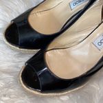 Jimmy Choo  Patent Leather Espadrille Wedges 41 Photo 3