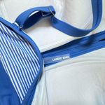Lands' End Lands’ End 20W High Neck Keyhole Tankini Top Blue Stripe Adjustable Straps Swim Photo 7