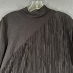 ZARA  Sweater Dress Womens Large Textured Long Sleeve Mock Neck Tunic Minimalist Photo 3