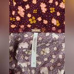 Free People  Floral A-Line Skirt - Burgundy and Yellow Photo 9