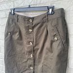 Dockers Women's Size 14 OliveāGreen Button-Front Mini Skirt Casual Photo 1