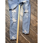 BKE Payton Universal Fit Mid Rise Ankle Skinny Jeans Distressed Light Wash SZ 26 Photo 7
