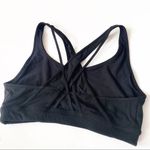 Athleta  Black Strappy mesh sports bra Sz S Photo 1