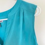 Chelsea28  Blue Button Front Sleeveless Tank Size Medium Photo 5